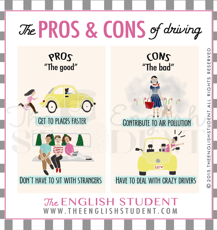The English Student, pros and cons, debates ESL, disadvantages and advantages lesson, ESL teaching ideas, learn English