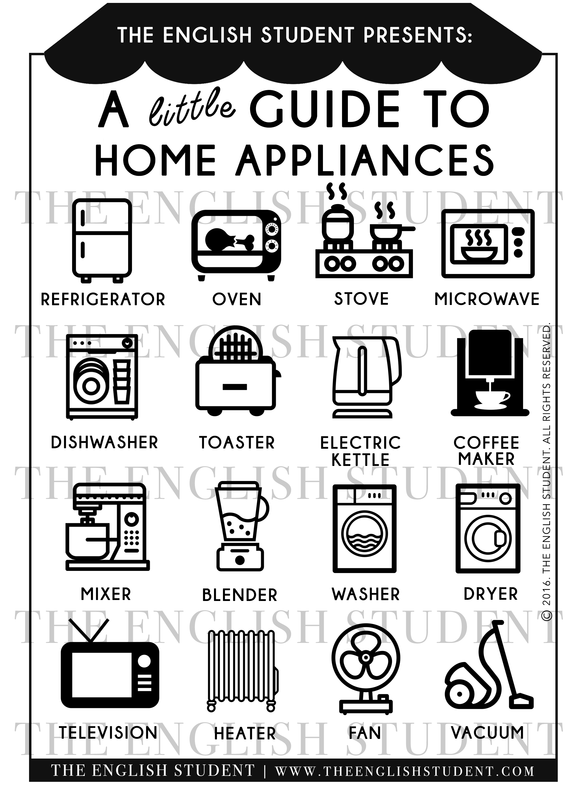 The English Student Presents A Little Guide to Home Appliances