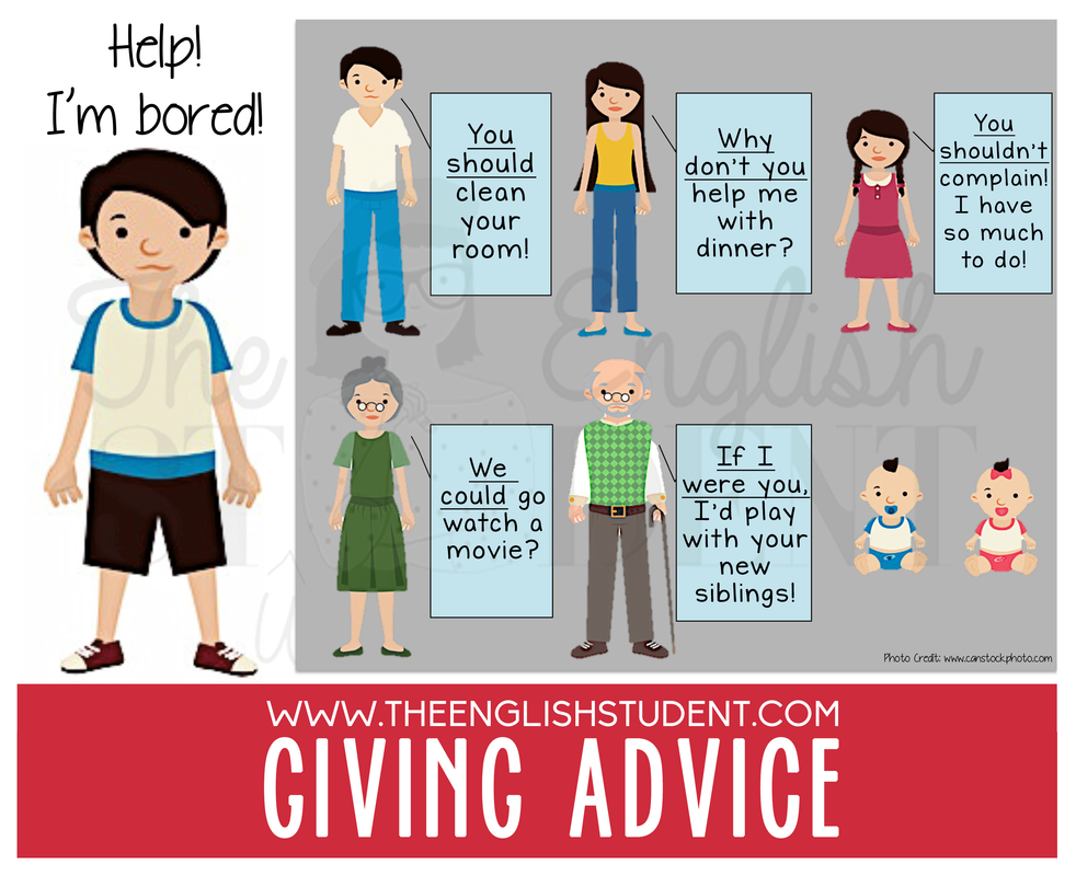 The English Student, www.theenglishstudent.com, English Student, different ways to give advice, giving advice phrase, modal verbs